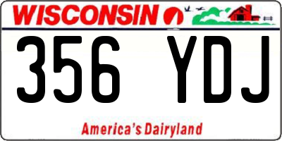 WI license plate 356YDJ