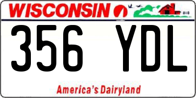 WI license plate 356YDL