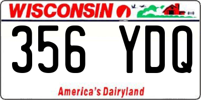 WI license plate 356YDQ