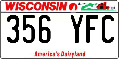 WI license plate 356YFC