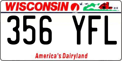 WI license plate 356YFL