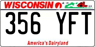 WI license plate 356YFT