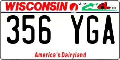 WI license plate 356YGA