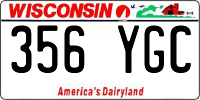WI license plate 356YGC