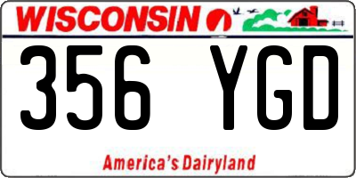 WI license plate 356YGD
