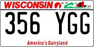 WI license plate 356YGG