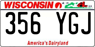 WI license plate 356YGJ