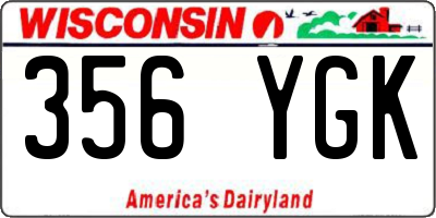 WI license plate 356YGK