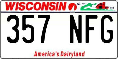 WI license plate 357NFG
