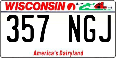 WI license plate 357NGJ