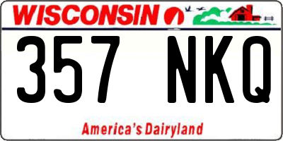 WI license plate 357NKQ