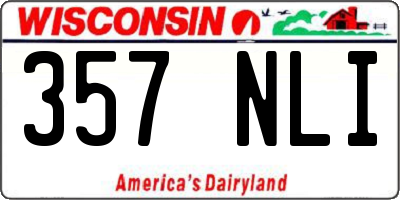 WI license plate 357NLI