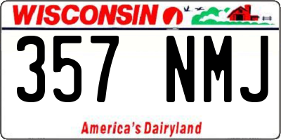 WI license plate 357NMJ