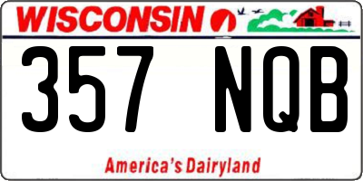 WI license plate 357NQB