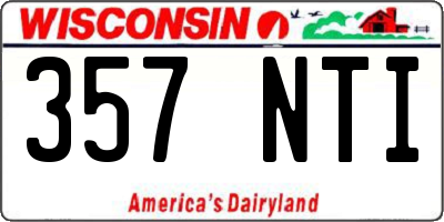 WI license plate 357NTI