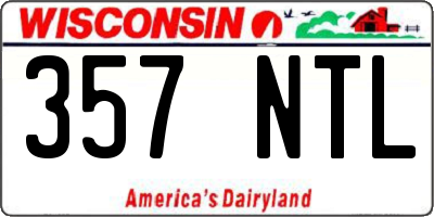 WI license plate 357NTL