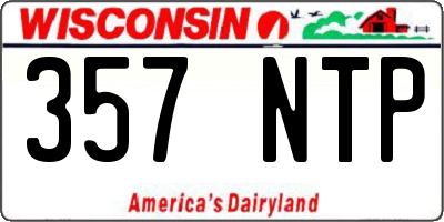 WI license plate 357NTP