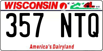 WI license plate 357NTQ