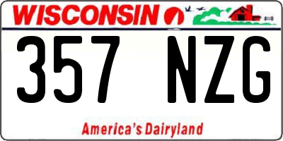 WI license plate 357NZG