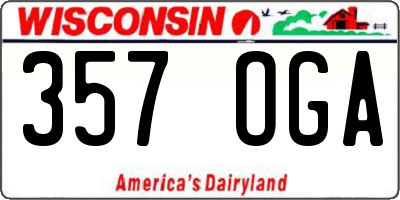 WI license plate 357OGA