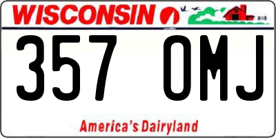 WI license plate 357OMJ