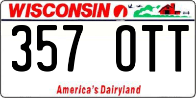 WI license plate 357OTT