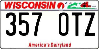 WI license plate 357OTZ