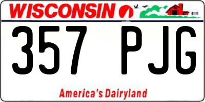 WI license plate 357PJG