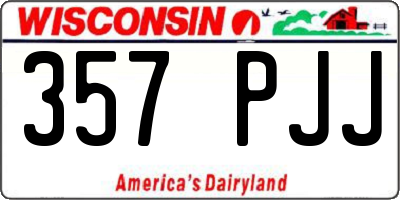 WI license plate 357PJJ