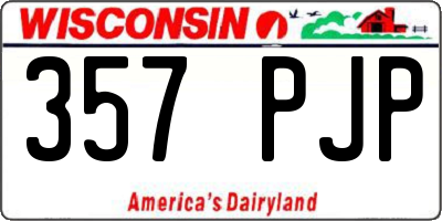WI license plate 357PJP