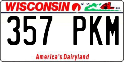 WI license plate 357PKM