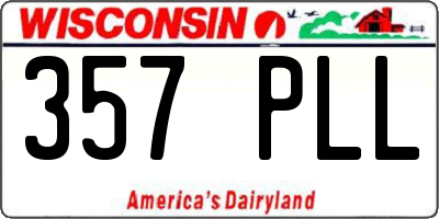 WI license plate 357PLL