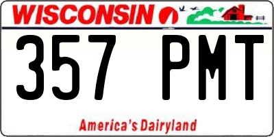 WI license plate 357PMT