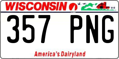 WI license plate 357PNG