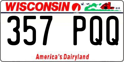 WI license plate 357PQQ
