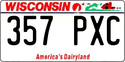 WI license plate 357PXC