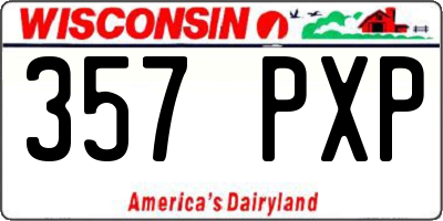 WI license plate 357PXP