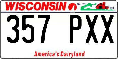 WI license plate 357PXX