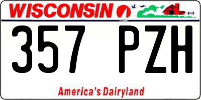 WI license plate 357PZH