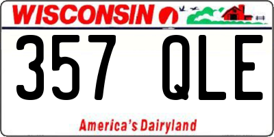 WI license plate 357QLE