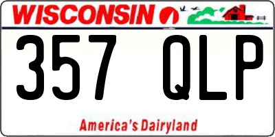 WI license plate 357QLP