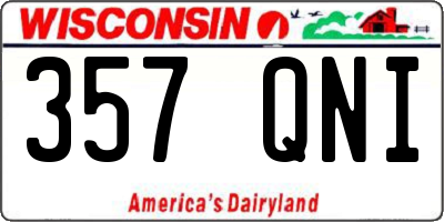WI license plate 357QNI