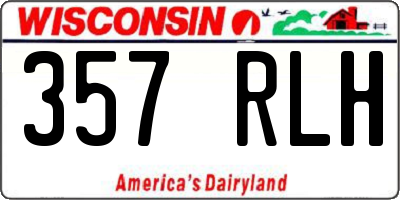 WI license plate 357RLH