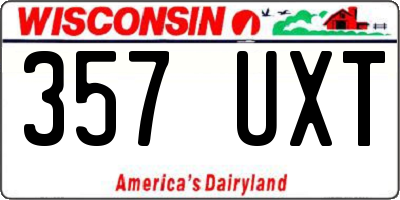 WI license plate 357UXT