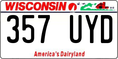 WI license plate 357UYD