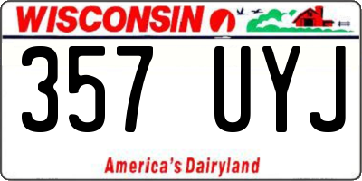 WI license plate 357UYJ
