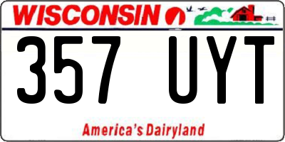 WI license plate 357UYT