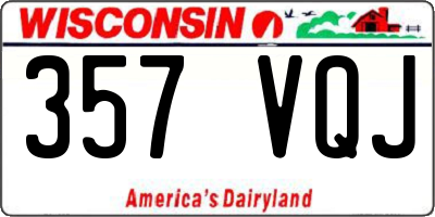 WI license plate 357VQJ