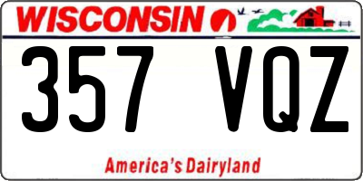 WI license plate 357VQZ
