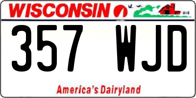 WI license plate 357WJD